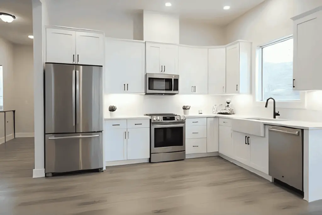 Power surges: a modern kitchen with appliances